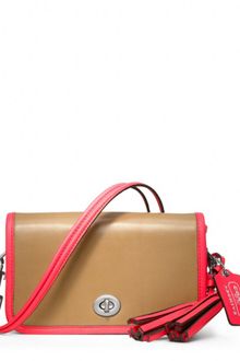 Coach Two Tone Leather Penny Shoulder Purse - Lyst