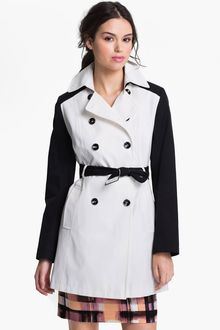 DKNY Two Tone Trench Coat - Lyst