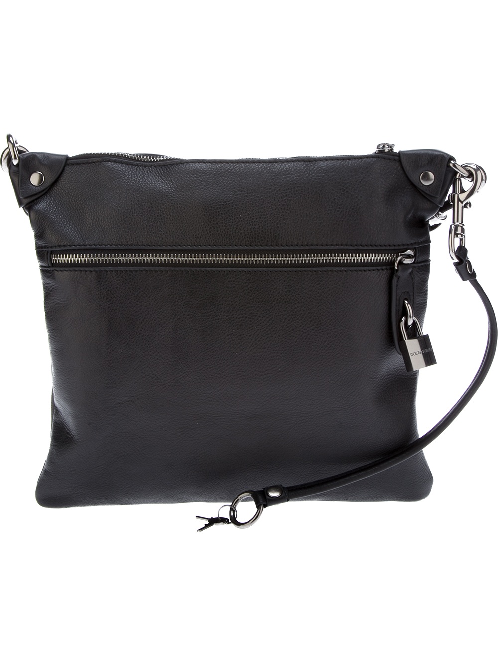 Dolce & Gabbana Leather Crossbody Bag in Black for Men | Lyst