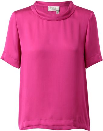 Lanvin Relaxed Silk Top - Lyst