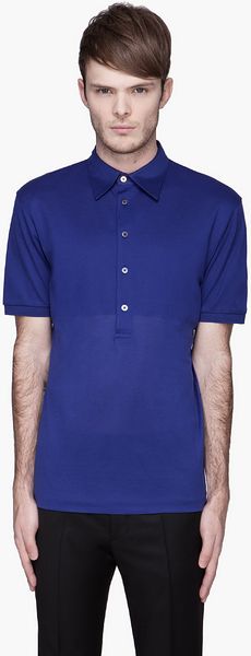 Paul Smith  Textured Insert Polo - Lyst
