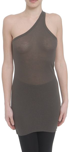 Rick Owens One Shoulder Top - Lyst
