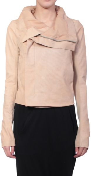 Rick Owens Clean Biker Leather Jacket - Lyst