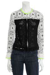 Scoop Lace Colorblock Jacket