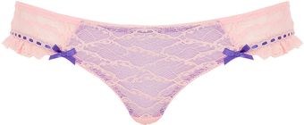 Topshop Lace Thong - Lyst