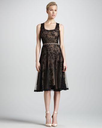 Zac Posen Scoop-neck Lace Cocktail Dress - Lyst