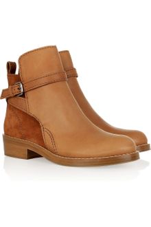 Acne Clover Brushedleather and Suede Boots - Lyst