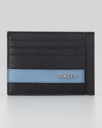Bally Loryn Bluestripe Logo Card Case - Lyst
