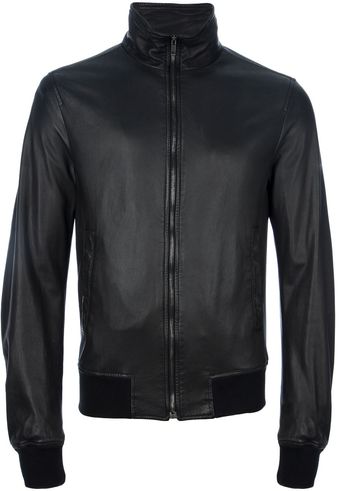 Dolce & Gabbana Leather Jacket - Lyst