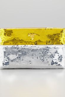 Prada Sequined Pouch Clutch - Lyst