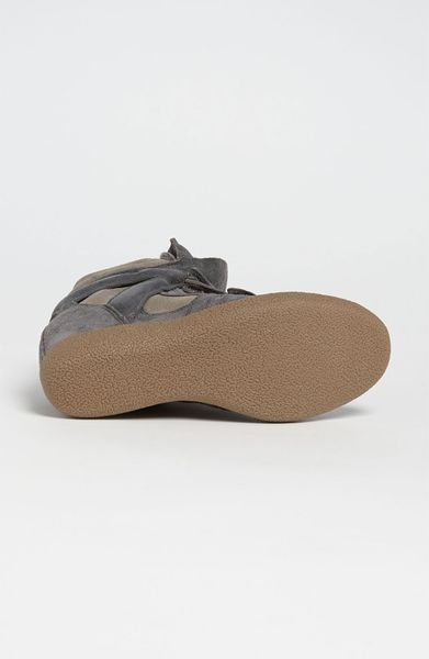 steve madden gray wedge sneaker