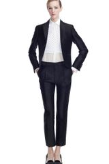 Valentino Mikado Skinny Tuxedo Pant