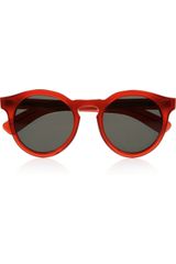 Illesteva Round Frame Acetate Sunglasses