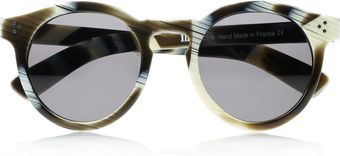 Illesteva Round Frame Acetate Sunglasses - Lyst