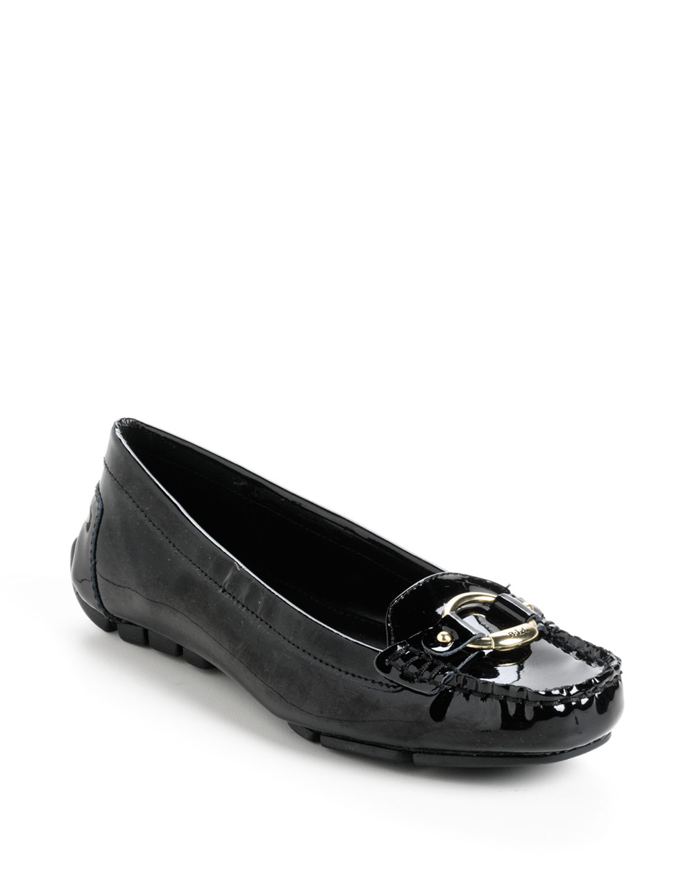 ralph lauren women's loafers black