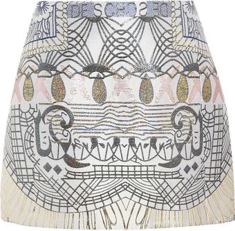 Mary Katrantzou Jacquard Aline Skirt - Lyst