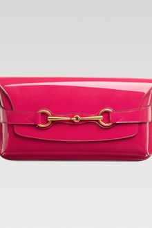 Gucci Patent Leather Clutch  - Lyst