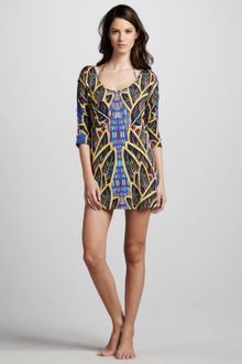 Mara Hoffman Psychic Readings Printed Coverup Dress - Lyst