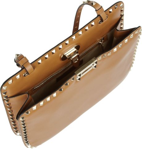 valentino studded leather shoulder bag