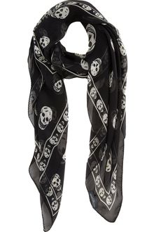 Alexander McQueen Skull Print Scarf - Lyst