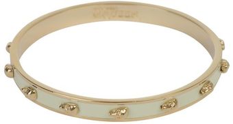Alexander McQueen Yellowgold Skinny 3d Enamel Skull Bangle - Lyst