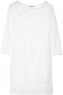 Aubin & Wills Bellflower Embroidered Cotton Mini Dress - Lyst