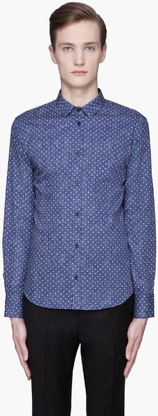 Billtornade  Polka Dot Layered Print Shirt - Lyst