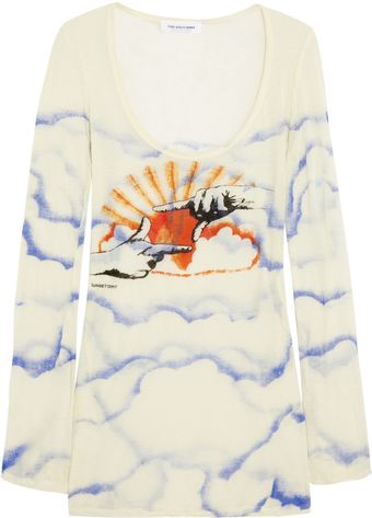 Etoile Isabel Marant Ugolin Printed Cottonjersey Top - Lyst