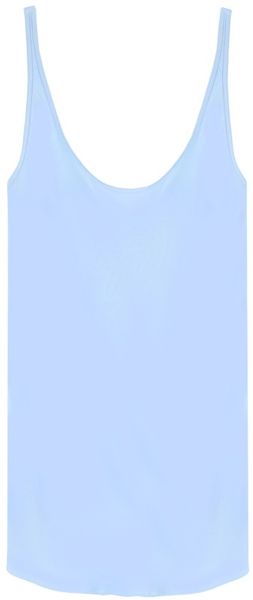 Tibi Silk Scoop-neck Tank - Lyst