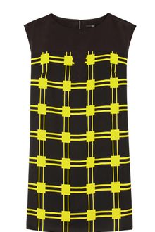 Tibi Marcel Check Paneled Dress - Lyst