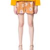 Zara Silk Shorts with Printed Jacquard Pattern in Orange (tangerine) - Lyst