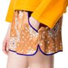 Zara Silk Shorts with Printed Jacquard Pattern in Orange (tangerine) - Lyst