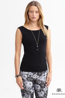 Banana Republic Br Monogram Scoopback Sweater Shell - Lyst