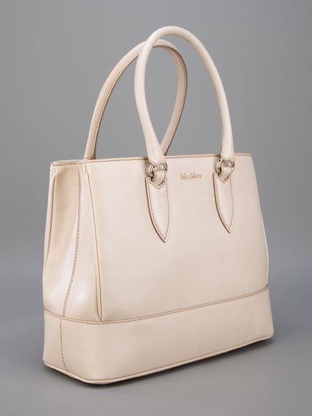 Max Mara Tote Bag In Beige Nude Lyst