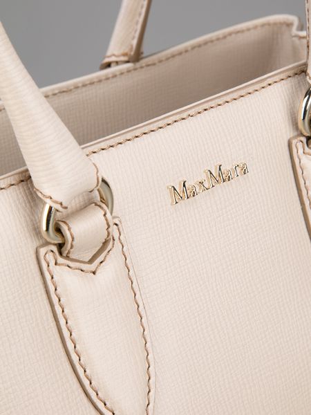 Max Mara Tote Bag In Beige Nude Lyst