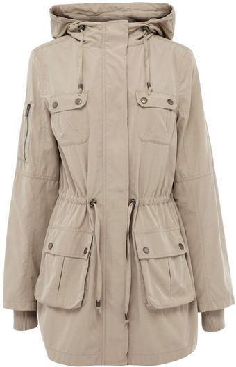Oasis Dip Hem Parka Jacket Longer Length - Lyst