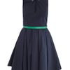 Boy By Band Of Outsiders Leather Trim Dress in Blue (navy) - Lyst