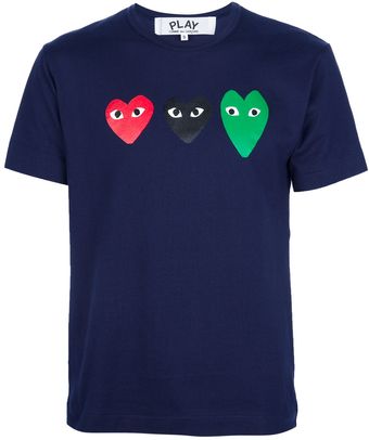 Comme Des Garçons Logo Print T-shirt - Lyst
