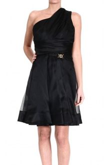 Versace Georgette One Shoulder Dress - Lyst