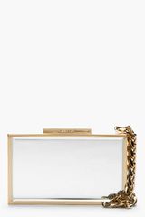 Lanvin Rectangular Mirror Box Clutch