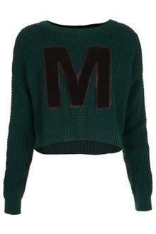 Topshop Knitted M Motif Crop Jumper - Lyst