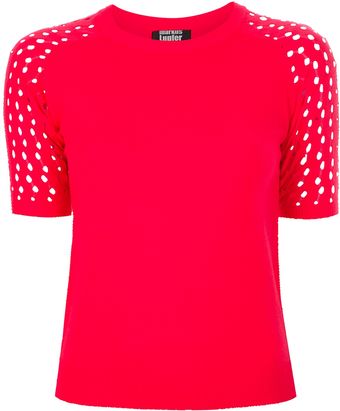 Markus Lupfer Fish Net Fitted Tshirt - Lyst