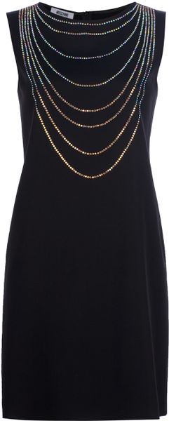 Moschino Cheap & Chic Embellished Dress in Black - Lyst