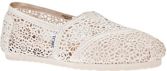 Toms Crochet Slipper - Lyst