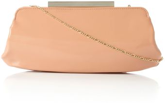 Dune Bayley Patent Leather Clutch Bag - Lyst