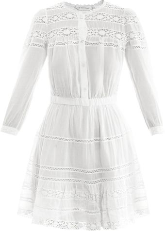 Etoile Isabel Marant Greta Cottonvoile and Lace Dress - Lyst