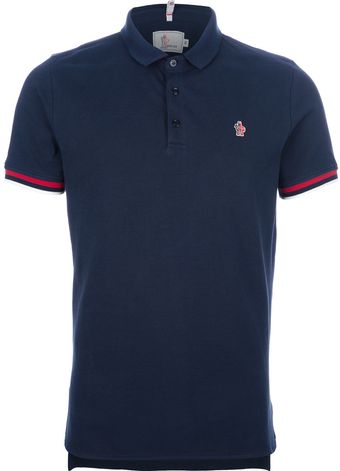 Moncler Grenoble Logo Polo Shirt - Lyst