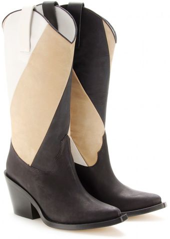 Acne Brush Ray Leather Cowboy Boots - Lyst