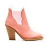 Acne Star Suede Ankle Boots in Pink (powder) - Lyst