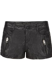 AllSaints Ruby Leather Shorts - Lyst